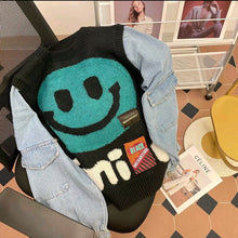 Load image into Gallery viewer, It&#39;s The Smile For Me Denim Arm Sweater
